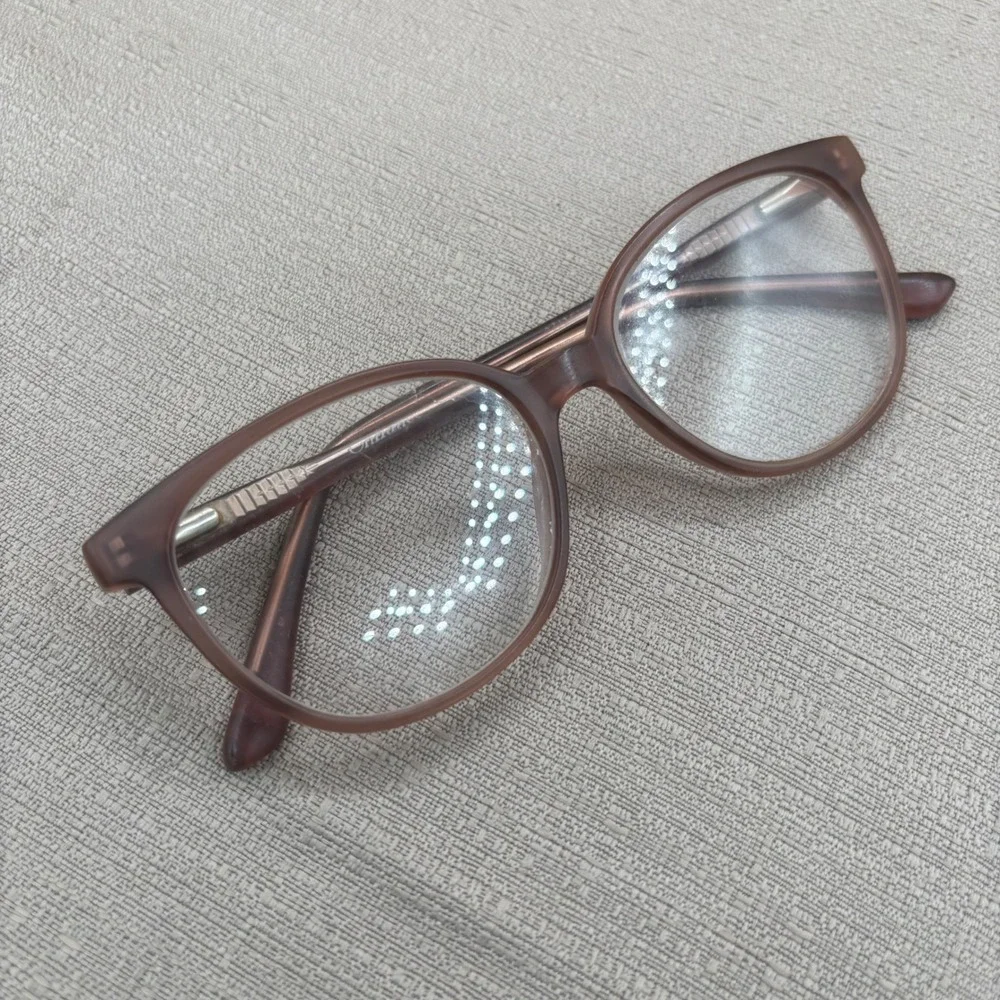 Enhance Rose Eyeglass Frames Women Medium Mauve Pink Excellent Dark Academia